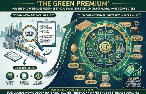 The Green Premium: How the B-Corp Mindset Redefines Ethical Sourcing Beyond SMETA for Global Home Decor Buyers